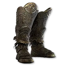 Carved Greaves